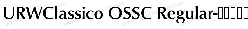 URWClassico OSSC Regular字体转换